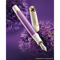 Pelikan 600 Violet-White Fountain Pen-Special Edition 14K金 鋼筆